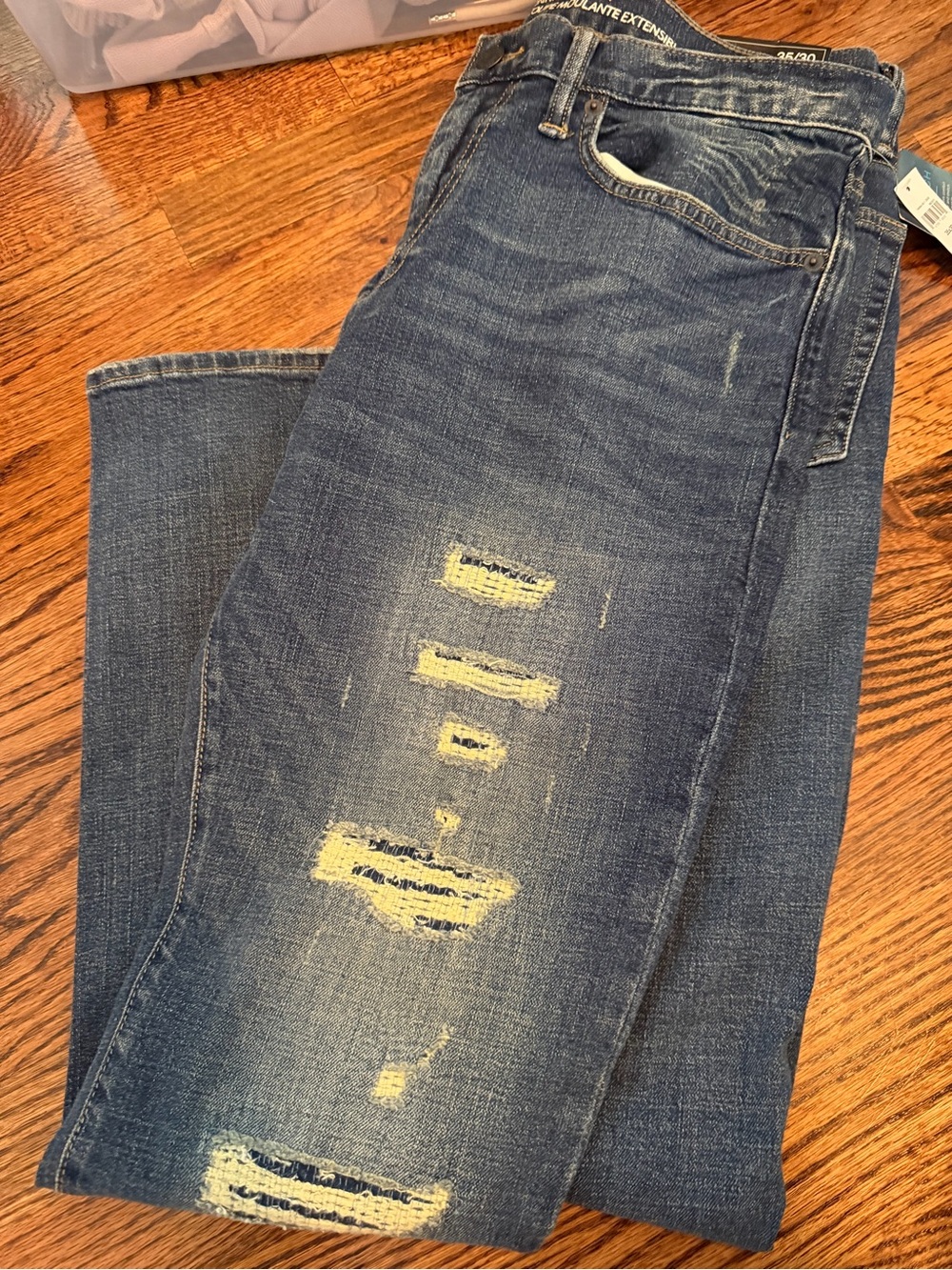 GAP Men's Skinny Stretch Distressed Denim Jeans - 35x30 NWT